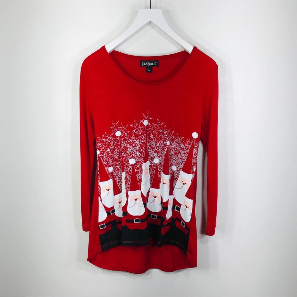 NWOT Christmas Santa Swing Top